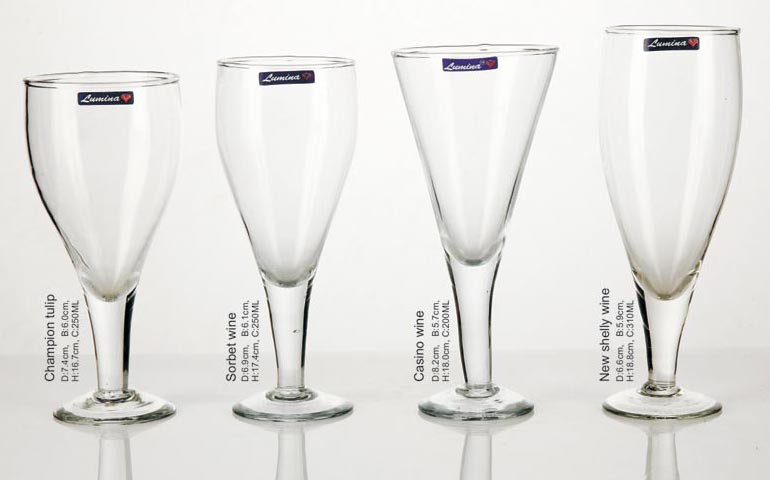 4 Pieces Glass Plain Tumbler by Coronet International, 4 Pieces Glass