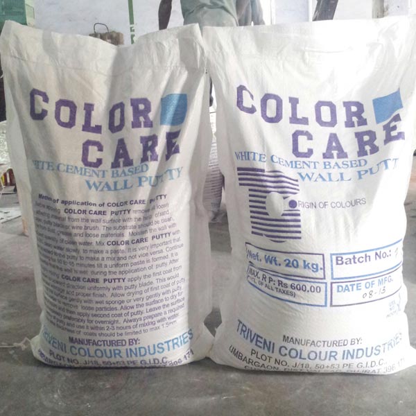 Color Care White Cement Based Wall Putty