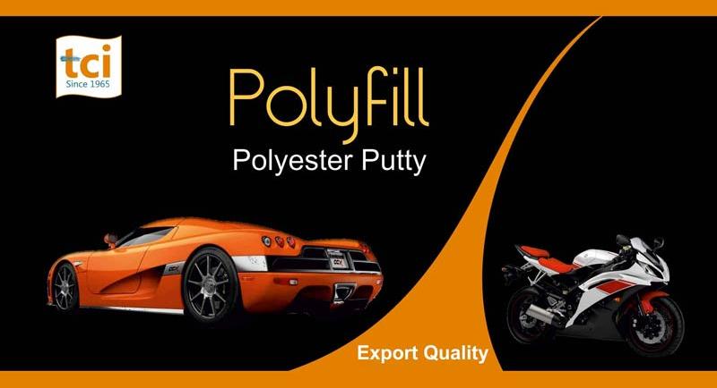 Polyfill polyester putty