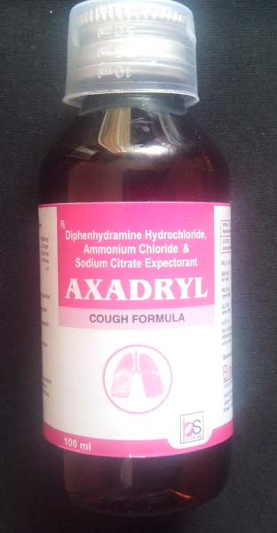 Axadryl (diphenydramine & Ammonium Chloride & Sodium Citrate and Menthol) Syrup