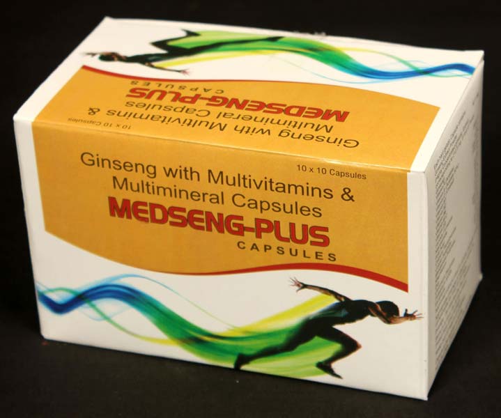 Ginseng 42.5 Mg+ Multi Vitamin+ Ferrous Fumerate 25mg+ Cal. Pentothenate 25mg Capsule
