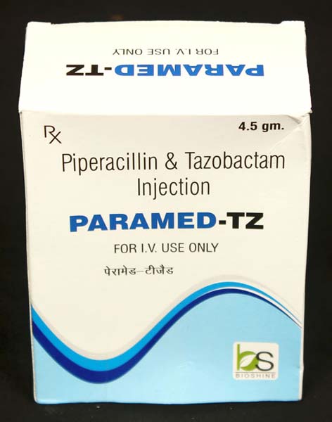 Piperacillin 4mg+ Tazobactum 500mg Injection
