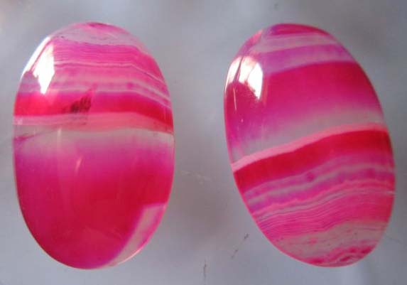 Natural Multi Chalcedony Oval Shape Cabochons