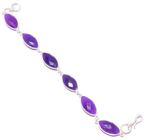 Purple Chalcedony  Bracelet