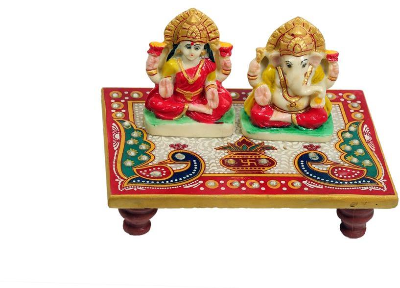 Handicraft marble laxmi ganesh