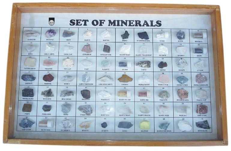 Minerals Collections, Polished Showcase