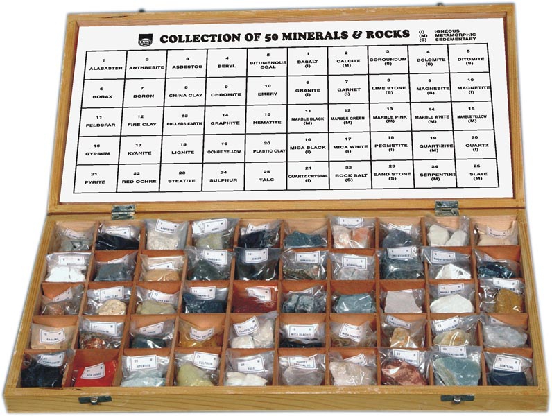 Rocksmins amit Minerals Wooden Box