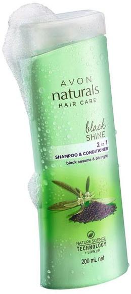 Avon Black Shine 2 in 1 Shampoo and Conditioner