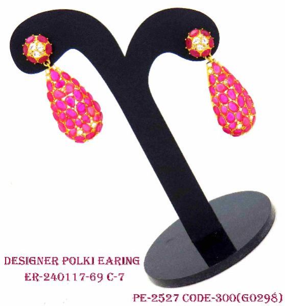 Polki Diamond Earrings