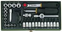 36-Piece Precision Engineer's Set with 1/4" Ratchet.