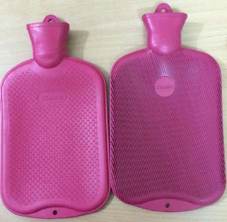 Classic Super Rubber Hot Water Bottles, Color : Red
