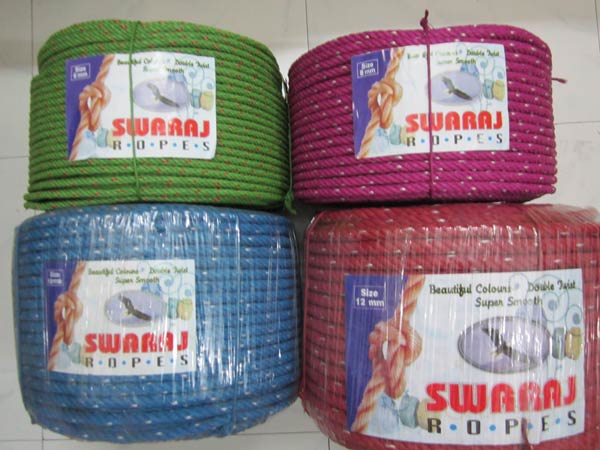 Swaraj Plastic Rope, Color : Red, Green, Blue, Pink, Violet