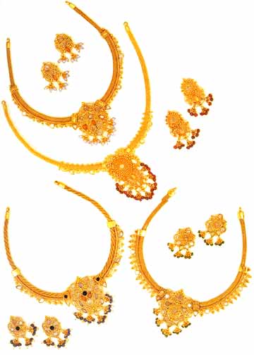 Gold Necklace Set GNS - 02