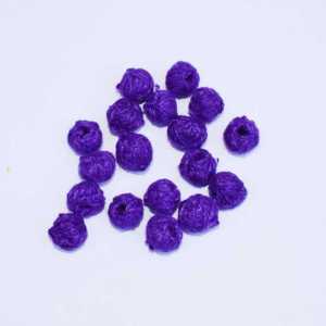 Dark Purple Cotton Thread Beads