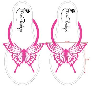 Miss P Butterfly Thong Pink