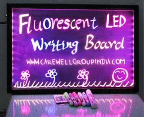 Fluorescent LED Writing Board