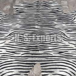 Zebra Stenciled Leather