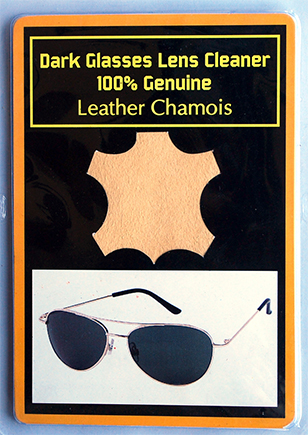 Dark Glasses Cleaner Genuine Leather Chamois