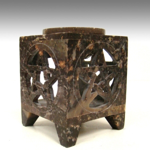 Aroma Lamp Pentacle carved Square