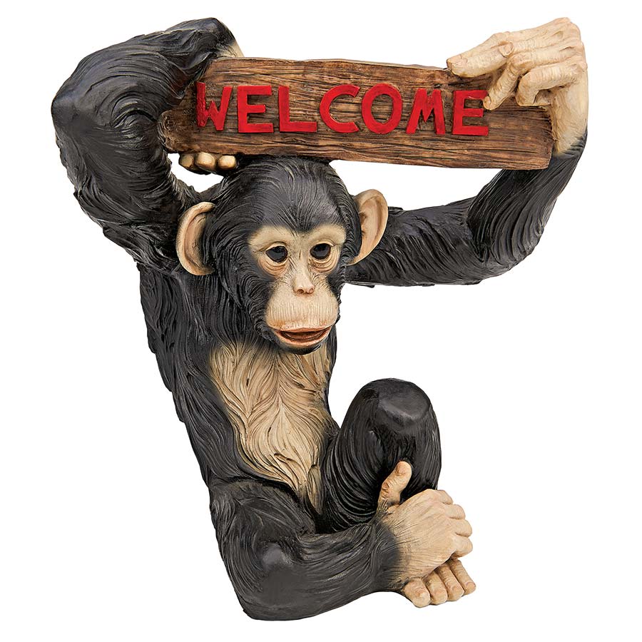 MONKEY BUSINESS JUNGLE WELCOME SIGN