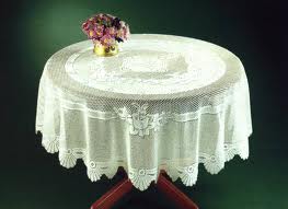 Round Linen Plastic Table Cloths