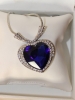 Heart Shaped Ocean Blue Titanic Necklace