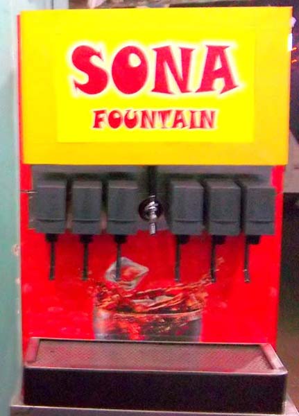 soda beverages machine 6+1