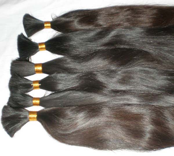 Bulk Human Hair, for Parlour, Personal, Style : Curly, Straight, Wavy