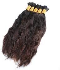 Remy temple hair, Color : Natural Black Brown