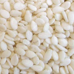 Organic Hulled Sesame Seeds, for Agricultural, Making Oil, Purity : 99.9%