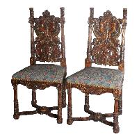 decorative carved chair