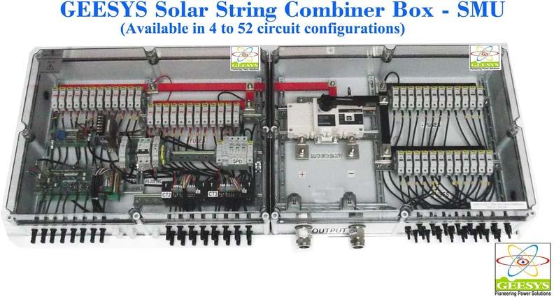 GEESYS Solar String Combiner Box, Voltage : 1000v DC