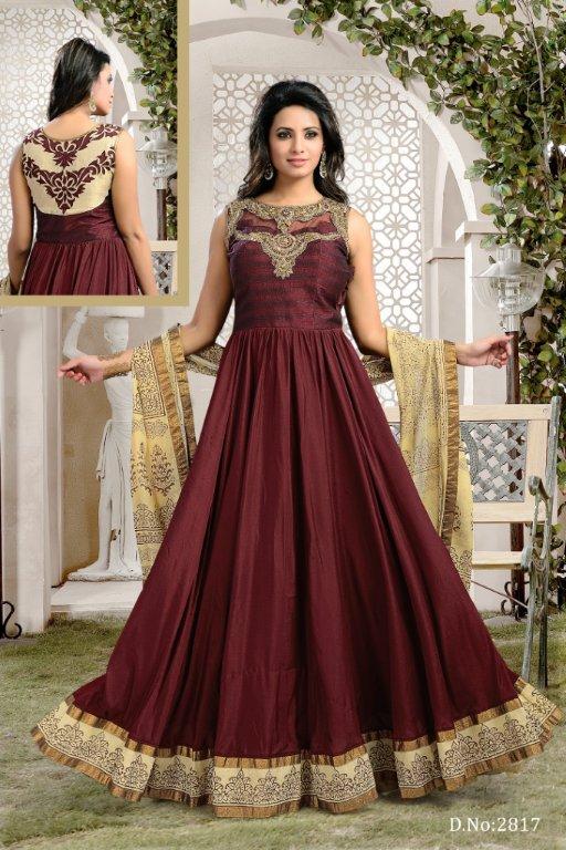 Vivaah Sarees Art Silk Anarkali Suits Dress, Feature : 1 Years, Color 