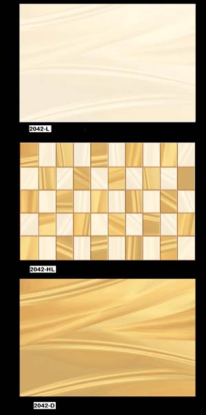 Lexona Golden Color Ceramic Wall Tiles, Gold Color Floor Tile