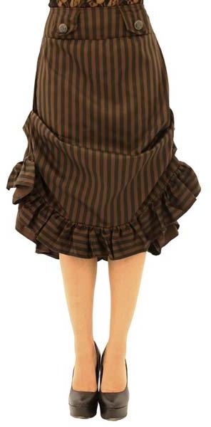 Compass Tucked Stripe Skirt