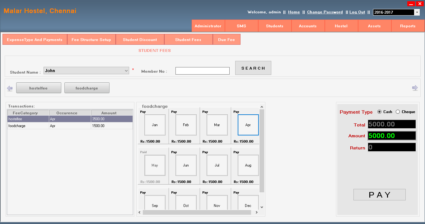 Hostel Management Software Coderobotics Studio, Chennai, Tamil Nadu