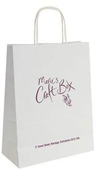 White Craft Paper Bags