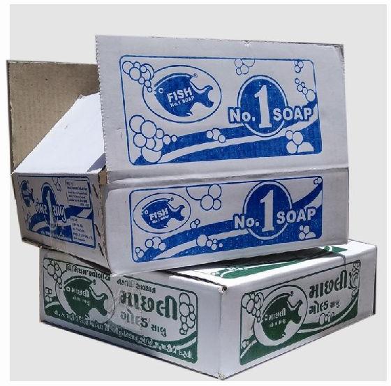 Cardboard Corrugated Soap Boxes, Pattern : Printed