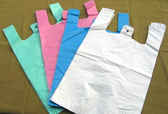 Plastic W Cut Carry Bags