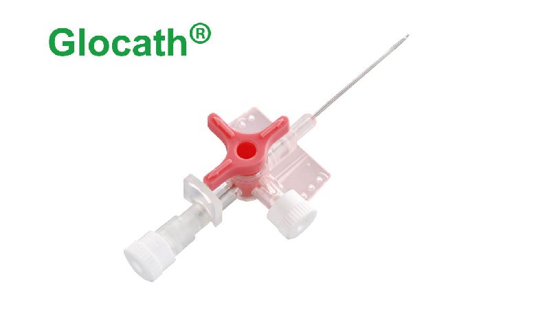 Catheter with an integrated three-way stopcock