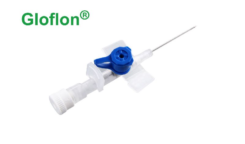Catheter with Injection Port and Wings