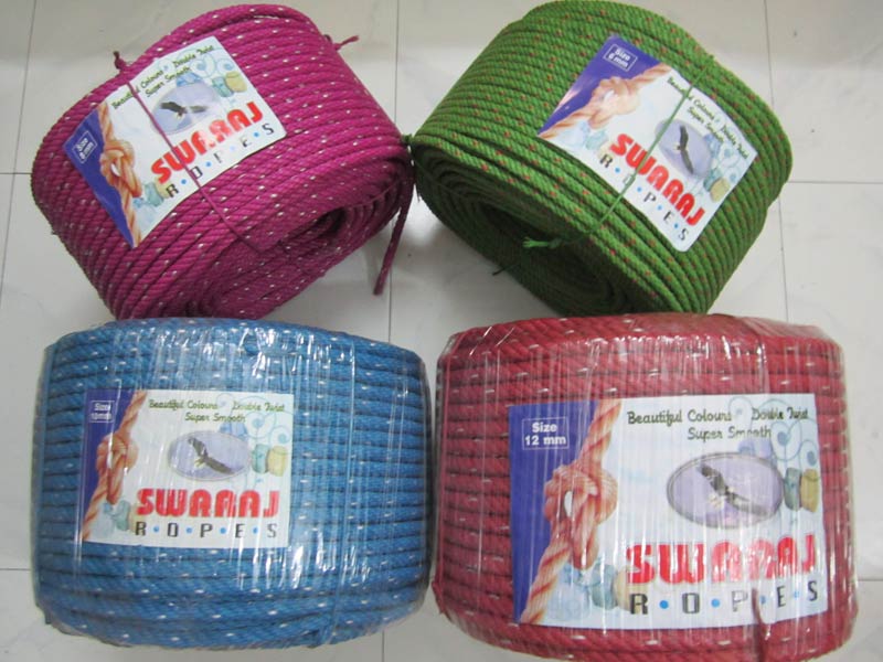 Swaraj Hdpe Plastic Monofilament Rope, Color : Red, Green, Blue, Pink, Violet