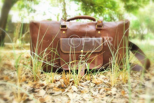 Leather Square Duffel Bag