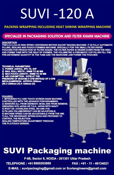 Filter Naswar Packing Machine