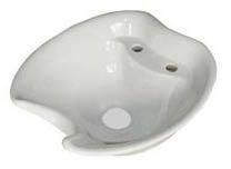 White Two Round Hole Sink.