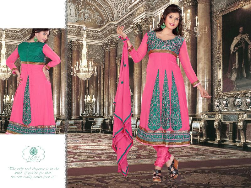 Embroidered Churidar Suits