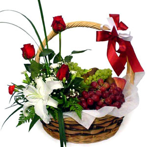 Grapes Flower Basket