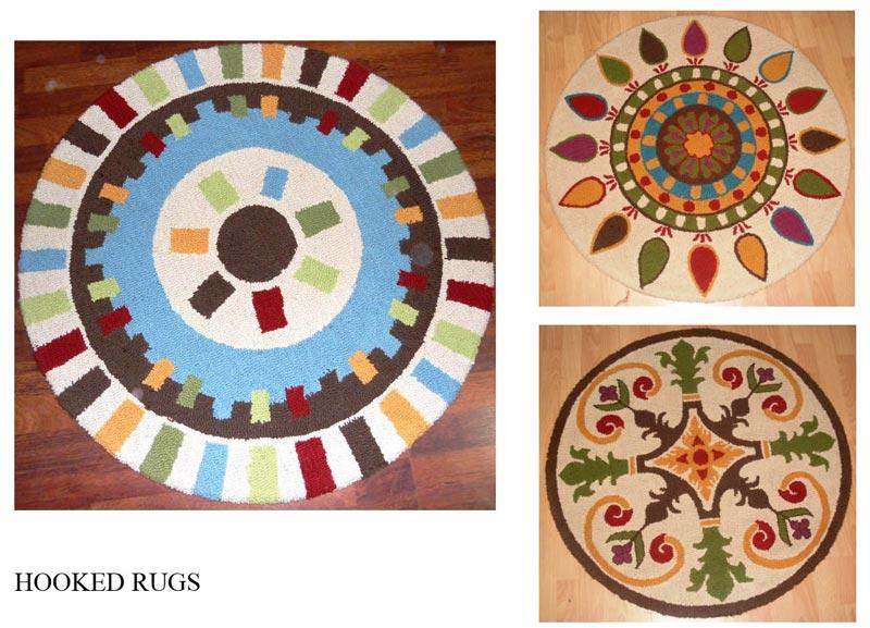 Rectangular Cotton Hand Hooked Rugs, Size : 2x3feet, 3x4feet, 5x6feet, 6x7feet