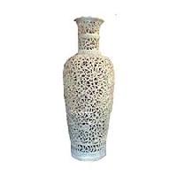 carved marble flower vase