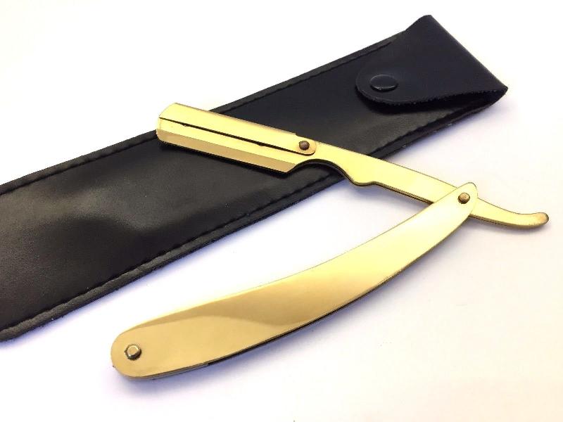 gold barber blade